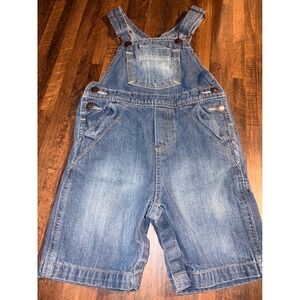 Genuine Kids from OshKosh Boys Denim Shortalls Blue‎ Medium Wash 24M